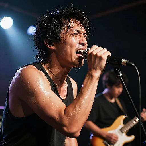 Electrifying Rock Band Lead Vocalist