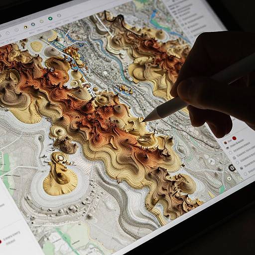 3D Terrain Mapping Software Interface