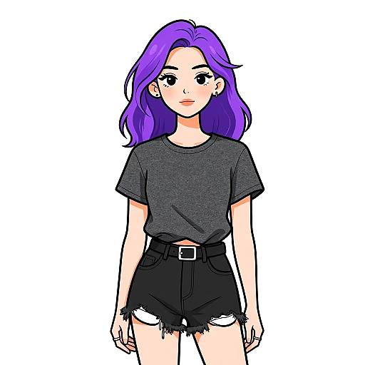 Casual Streetwear Woman Portrait