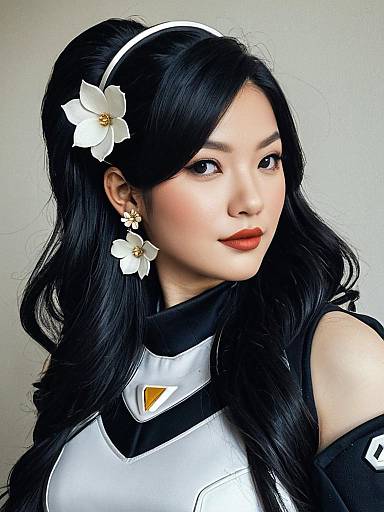 Overwatch-Inspired Hyur Girl Costume Portrait