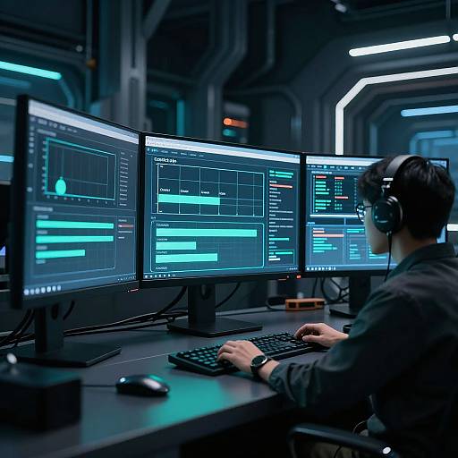 Futuristic Control Room with ComfyUI