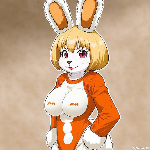 Illustration of Carrot (one piece), one piece in the style of Kaminagi (kaminagi-tei)