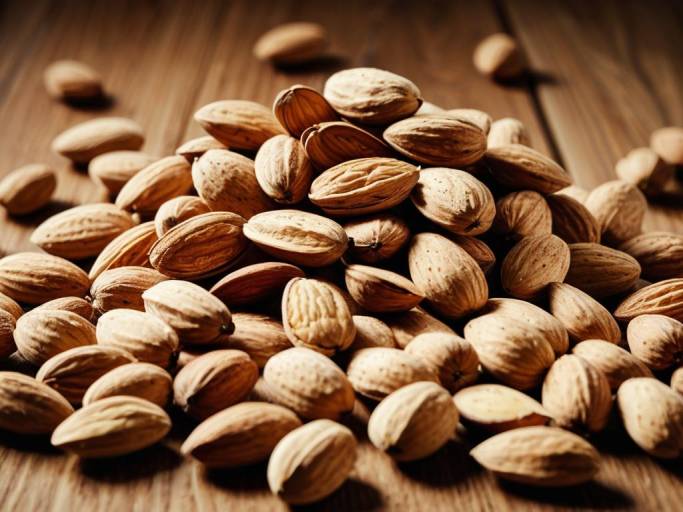 Elegant Almonds Tabletop Wallpaper Design