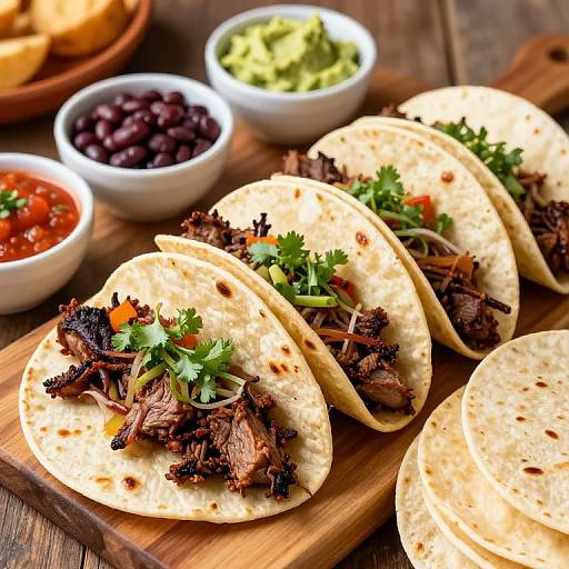 Vibrant Barbacoa Tacos with Sides