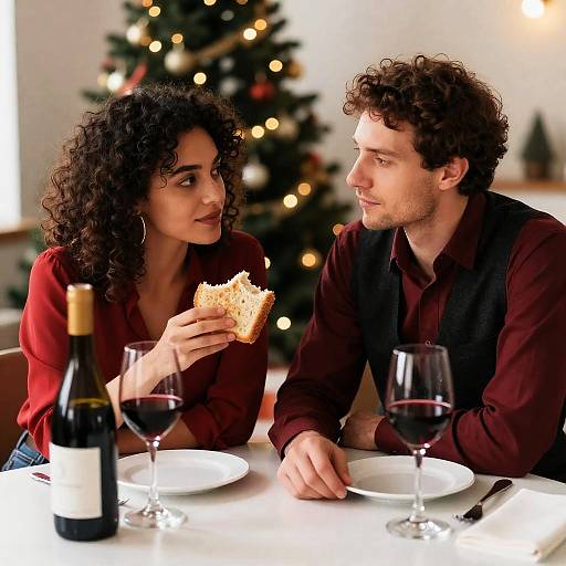 Romantic Dinner with Christmas Ambiance