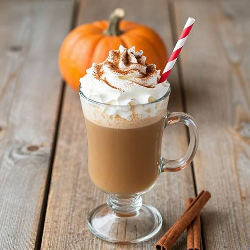 Cozy Pumpkin Spice Latte Presentation