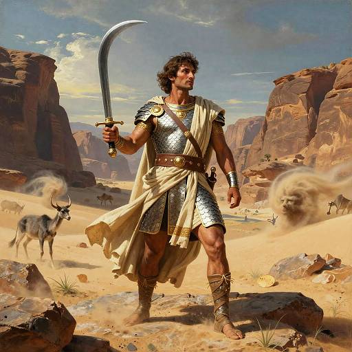 Fearless Desert Ranger in Canyon Oasis