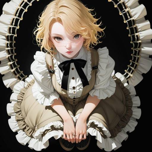 High Fashion Close-Up of a Blonde Woman