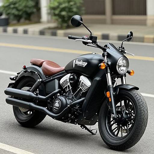 Classic Indian Scout Motorcycle Display