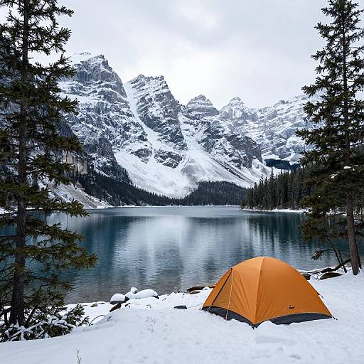 Winter Camp at Lost Lake