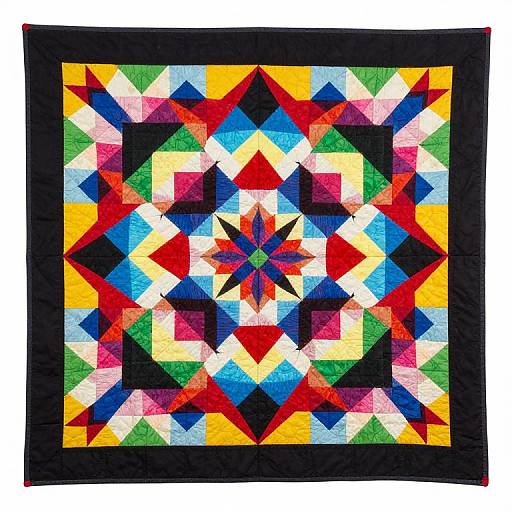 Vibrant Geometric Quilt Virtuosa