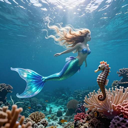 Enchanting Underwater Mermaid Realm