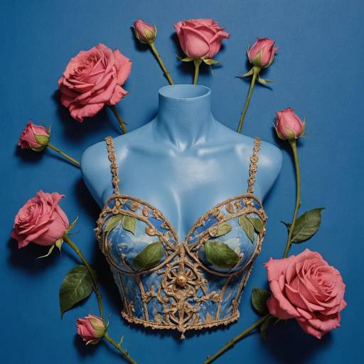 Still Life: Blue Rose and Breasts