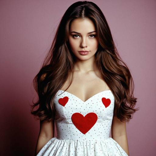 Romantic Valentine's Day Dress Illustration