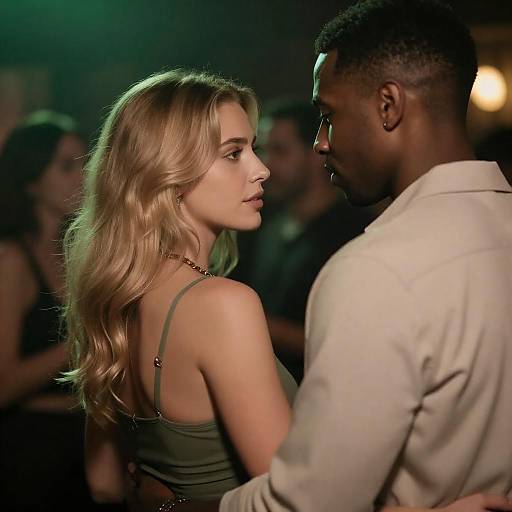 Intimate Club Scene with Dynamic Expressions