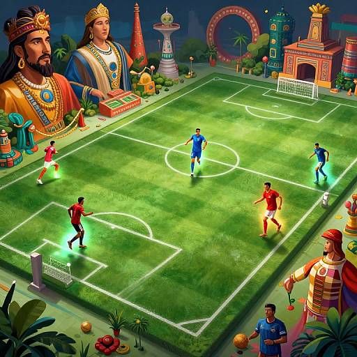 Futuristic Latino Soccer Concept Art