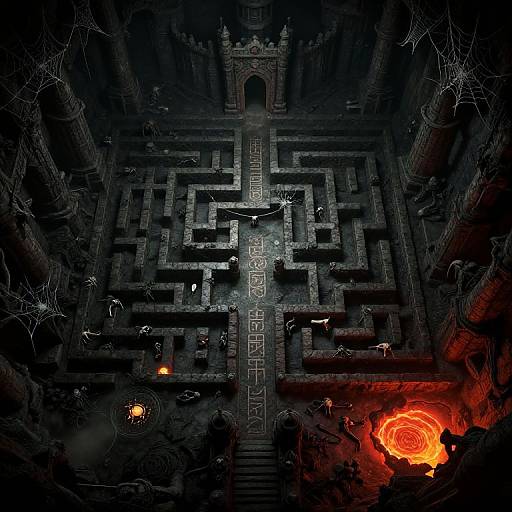 Dungeon Maze Beneath Ruined Castles