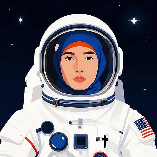 Cosmic Space Suit Portrait
