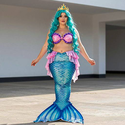 Vibrant Plus Size Mermaid Costume Capture