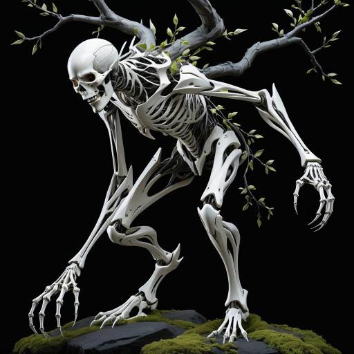 Eerie Humanoid With Bony Protrusions Eerie Humanoid With Bony Protrusions