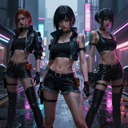 Cyberpunk Female Anime Characters