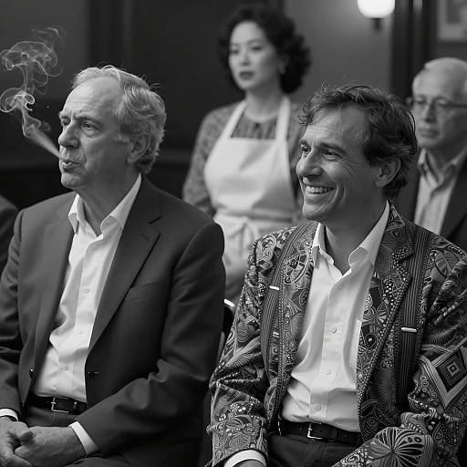 Captivating Black and White Indoor Scene