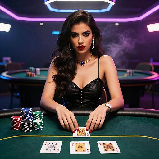 Colombian Drug Lord at Poker Table