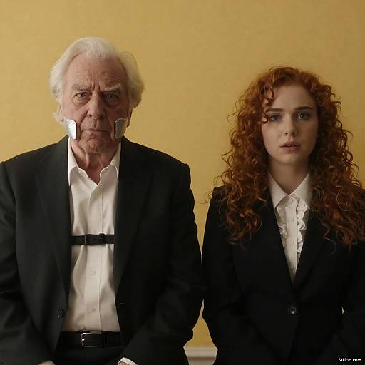 Intense Portraits: Man and Woman in Suits