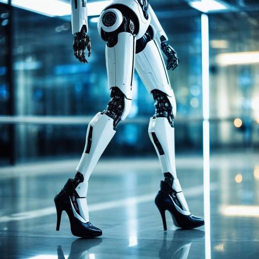 Futuristic Robot in High Heels