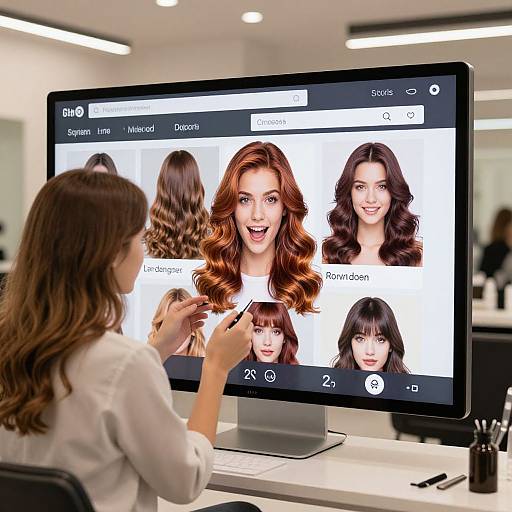Interactive Hair Color Try-On Experience