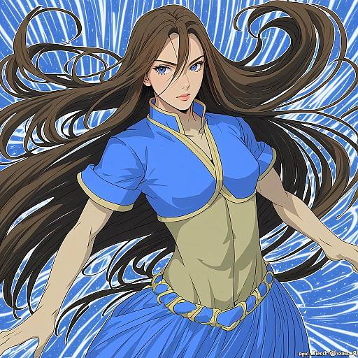 Illustration of Mouri ran, meitantei conan in the style of Bowalia