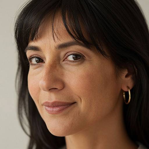 Photorealistic Portrait of Middle-Aged Woman