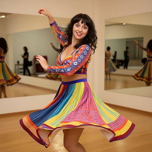 Vibrant Dance Suit in Motion