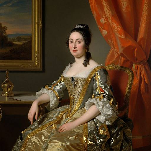 Elegant Portrait of Miss Mary Edwards