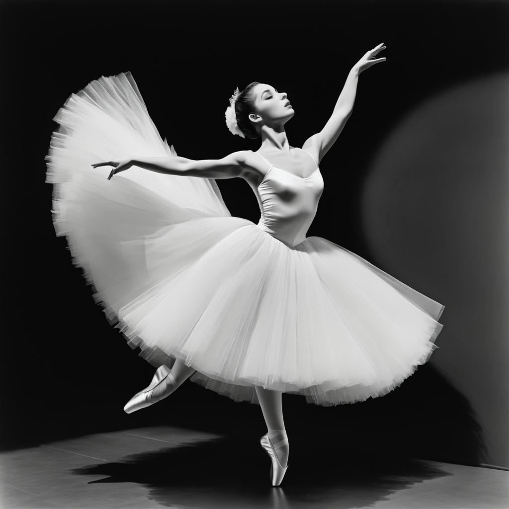 Ballerina in Flight: A Captivating Moment