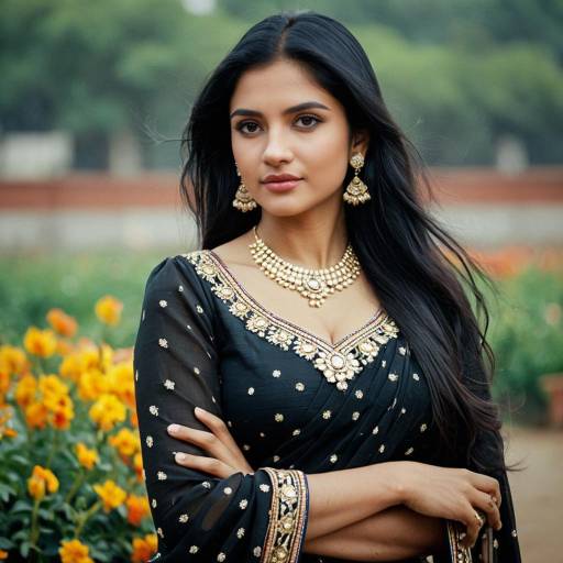 Elegant Girl in Rajputi Saree