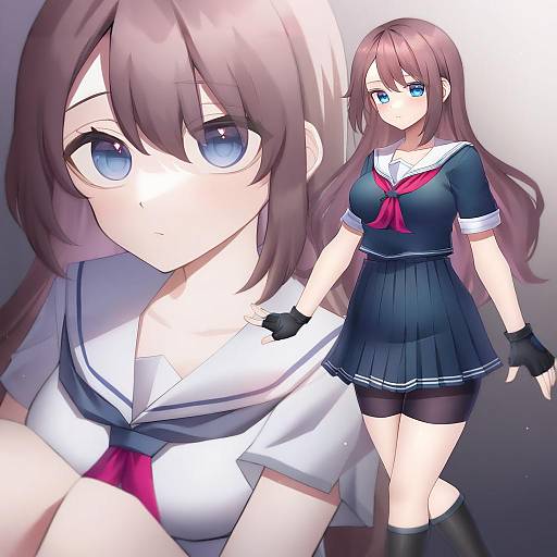 Illustration of Arihara tsubasa, cinderella series in the style of Neit ni sei