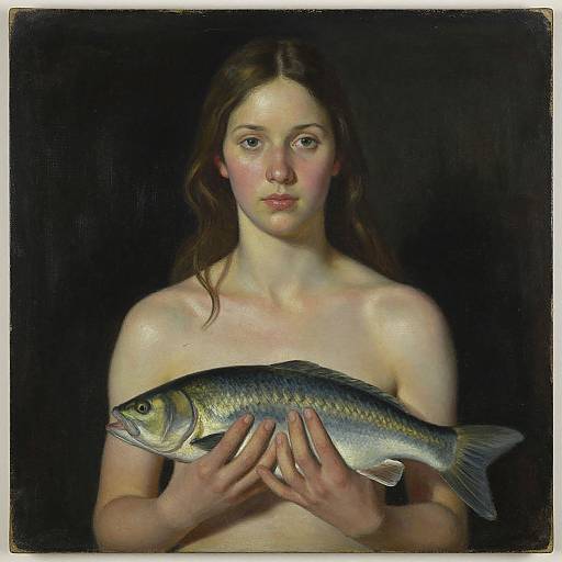 Josip Generalic Woman with Fish