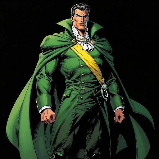 Regal Villain in Colonial Attire