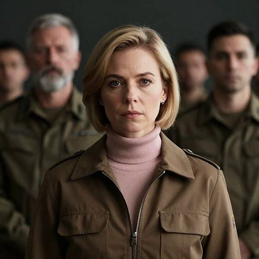 Serious Duo in Dark Indoor Setting