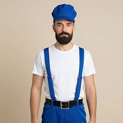 Realistic Male Plumber Costume