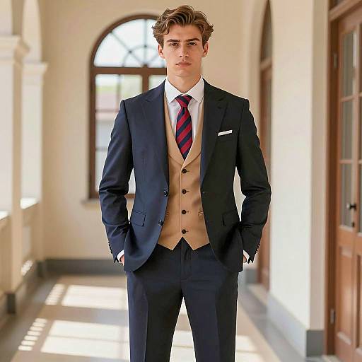 Elegant Male Casual Funeral Attire Photo