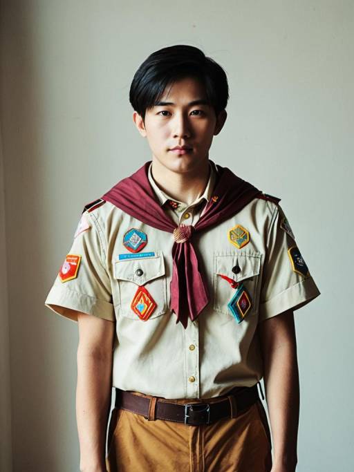Realistic Man Cosplaying as The Scout