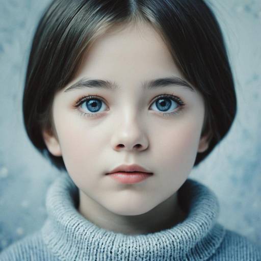 Portrait of Child with Modigliani Style Portrait of Child with Modigliani Style