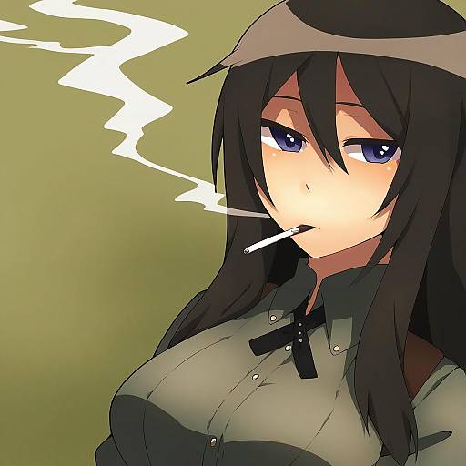 Illustration of Elizabeth f. beurling, world witches series in the style of Muroku (aimichiyo0526)