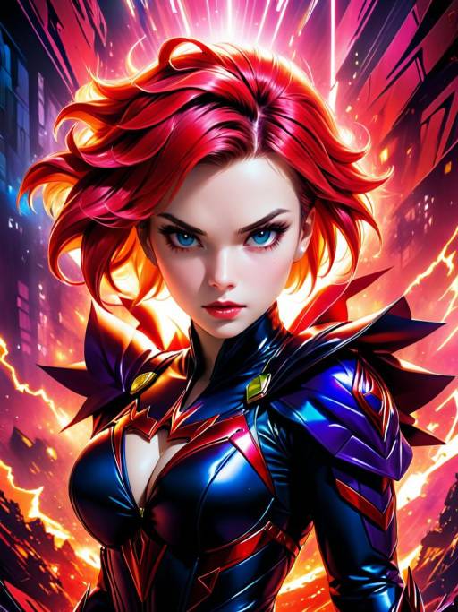 Scarlett Johansson as a Surreal Supervillain