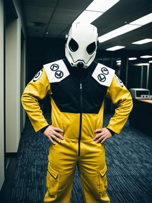 Man in Chip Hazard Cosplay Costume