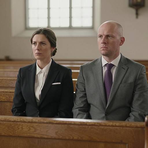 Formal Couple in a Church Setting