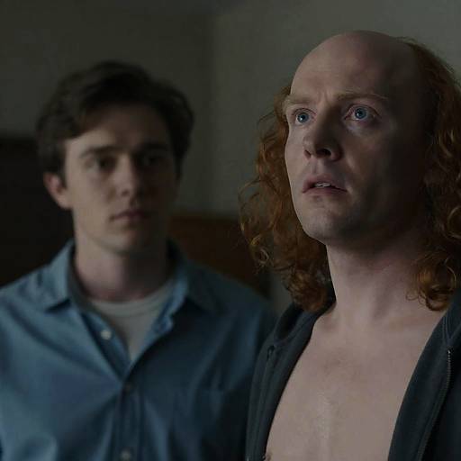 Intense Indoor Portrait of Two Men