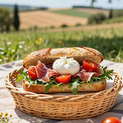 Rustic Mediterranean Panuozzo Picnic